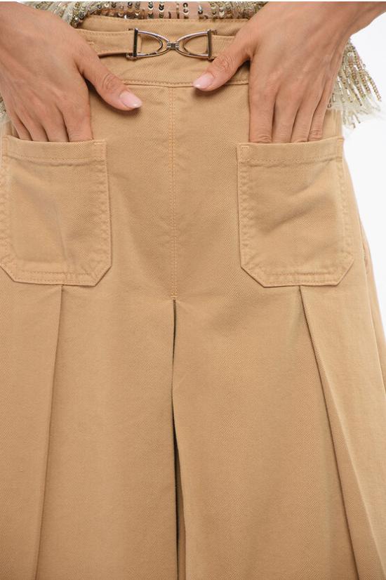  엘리자베타프랜치 데님 숏팬츠 PJ09D16 470 Beige - ELISABETTA FRANCHI