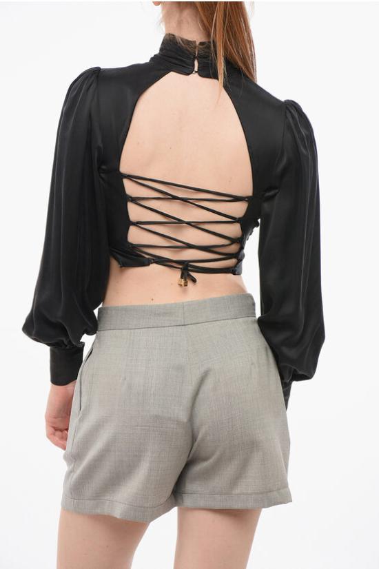  엘리자베타프랜치 블라우스 CA04927 110 Black - ELISABETTA FRANCHI