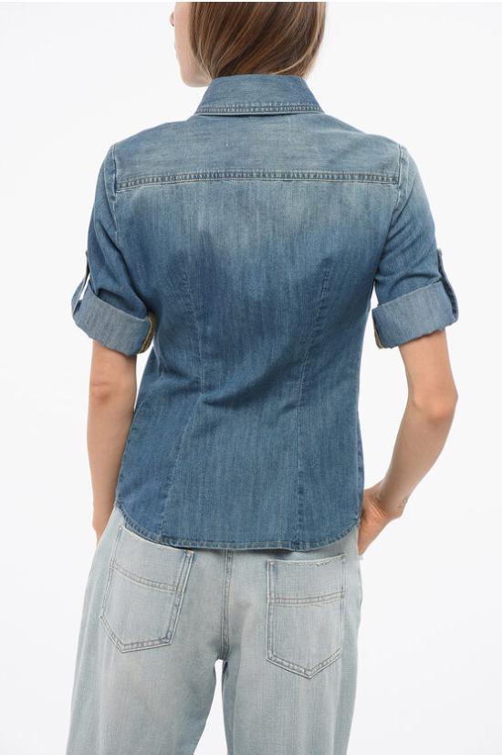  엘리자베타프랜치 데님 자켓 CJ17S21 192 Blue - ELISABETTA FRANCHI