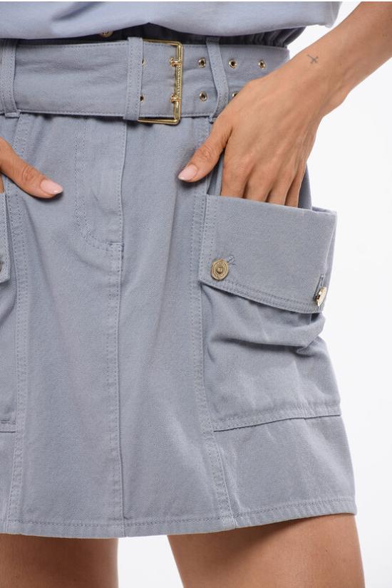  엘리자베타프랜치 숏 스커트 GJ16D21 251 Light blue - ELISABETTA FRANCHI