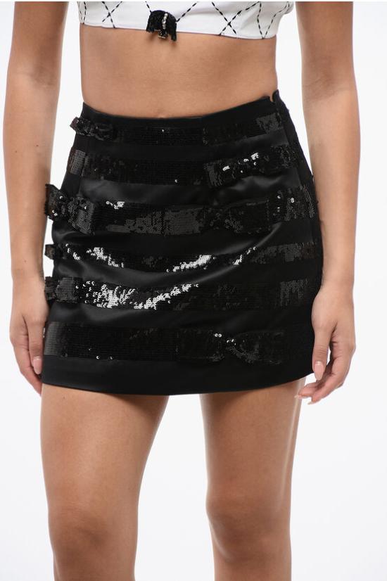  엘리자베타프랜치 숏 스커트 GR25A27 110 Black - ELISABETTA FRANCHI