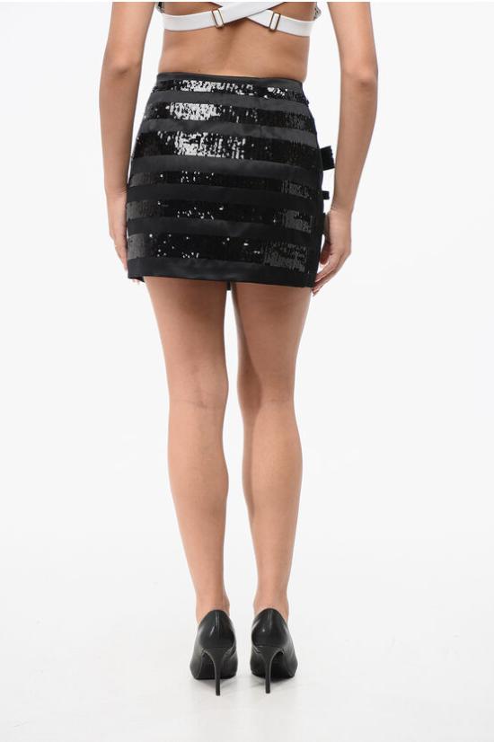  엘리자베타프랜치 숏 스커트 GR25A27 110 Black - ELISABETTA FRANCHI