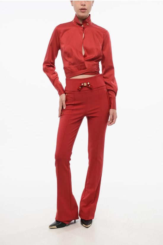  엘리자베타프랜치 크롭 팬츠 PA02827 AU2 Red - ELISABETTA FRANCHI