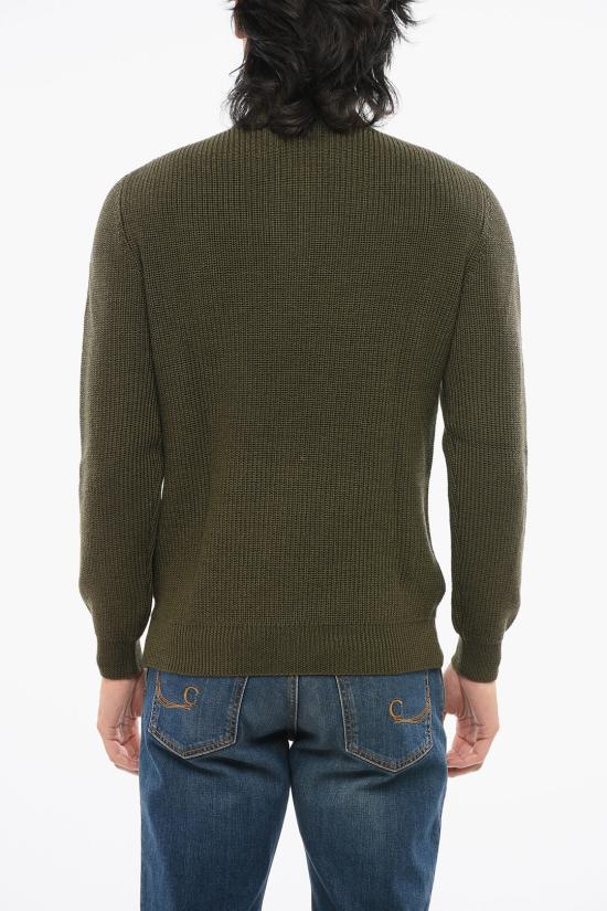  무레르 집업 니트 CLOUDHN MILITAR Military Green - MOORER