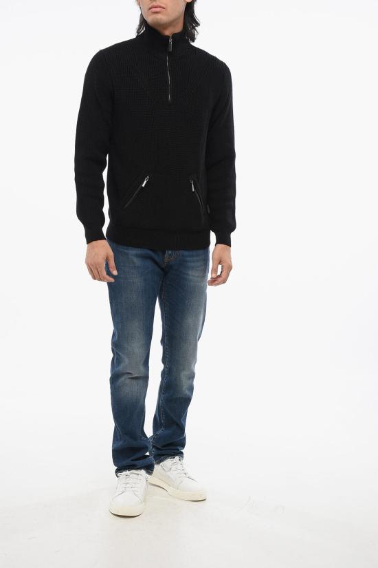  무레르 집업 니트 CLOUDHN NERO Black - MOORER