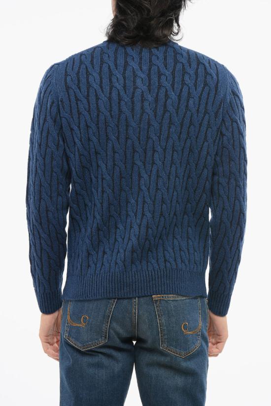  무레르 집업 니트 URBINODOV DENIM Blue - MOORER