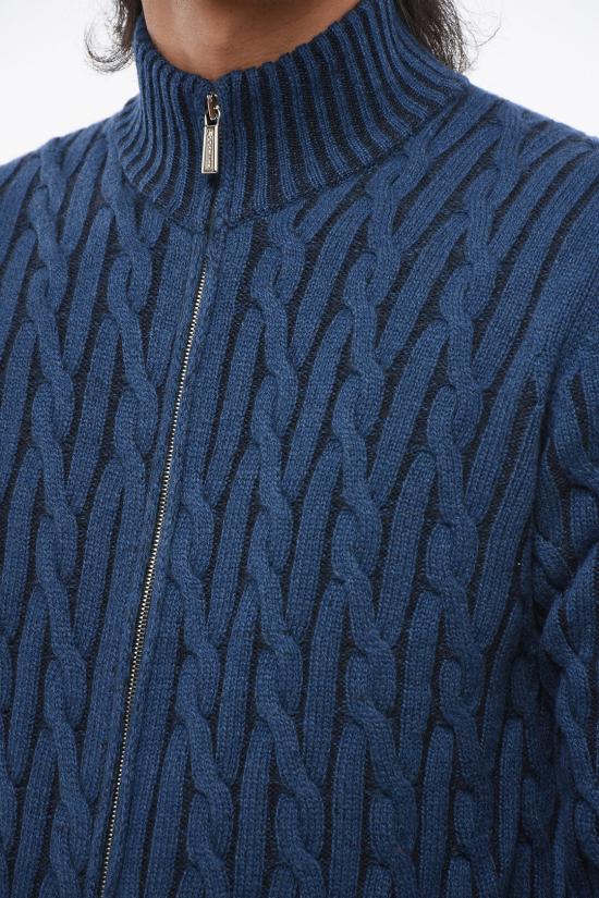  무레르 집업 니트 URBINODOV DENIM Blue - MOORER