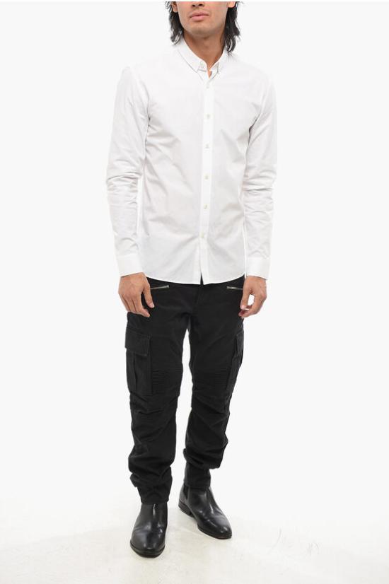  발망 긴팔 셔츠 SH02419T0060FA White - BALMAIN