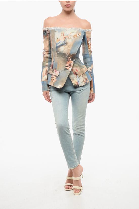  발망 수트 자켓 AF0SM195HB18SBI Multicolor - BALMAIN