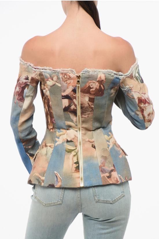  발망 수트 자켓 AF0SM195HB18SBI Multicolor - BALMAIN