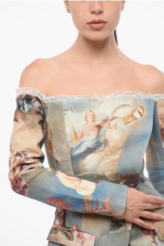  발망 수트 자켓 AF0SM195HB18SBI Multicolor - BALMAIN