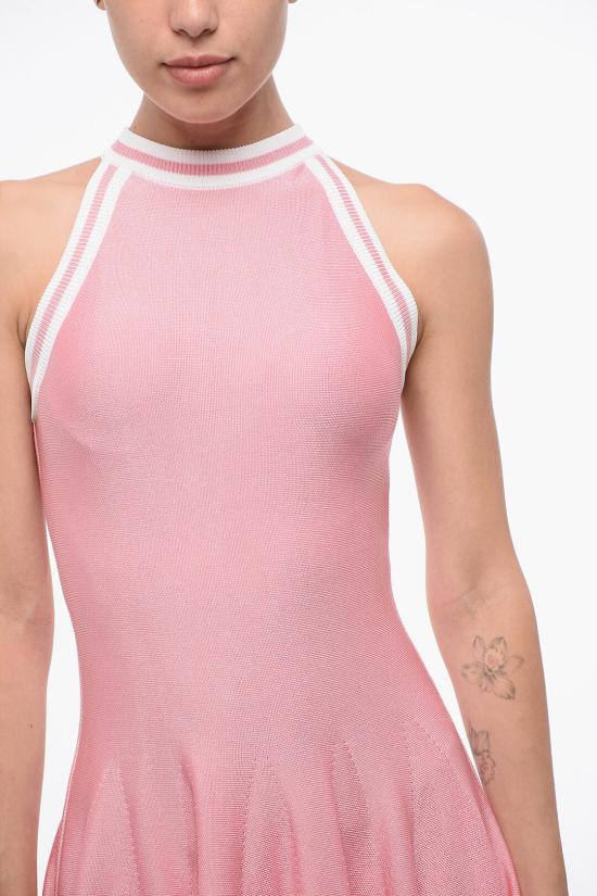  발망 숏 원피스 AF2R3052KB41ODE Pink - BALMAIN