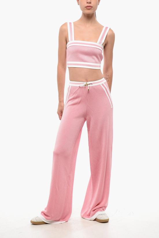  발망 스트레이트 팬츠 AF2PQ031KB41ODE Pink - BALMAIN