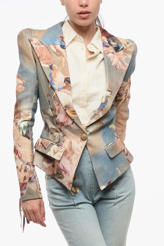  발망 수트 자켓 AF0SE008HB18SBI Multicolor