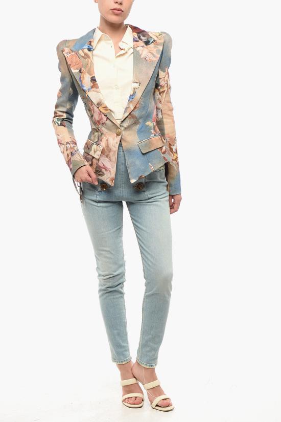  발망 수트 자켓 AF0SE008HB18SBI Multicolor - BALMAIN