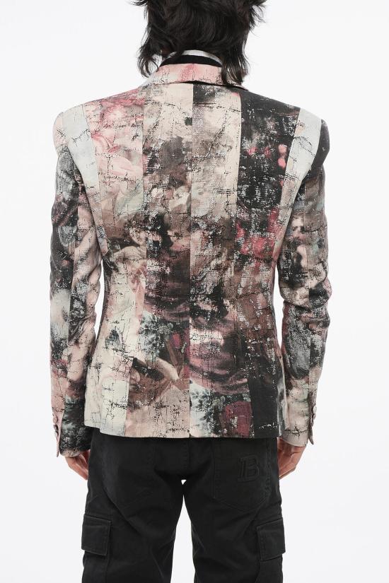  발망 수트 자켓 AH0SE120MC72ADJ Multicolor - BALMAIN