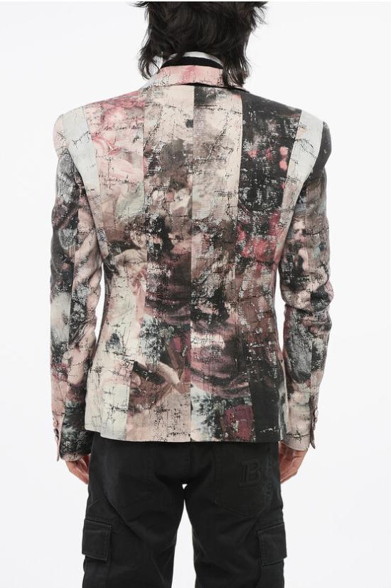  발망 수트 자켓 AH0SE120MC72ADJ Multicolor - BALMAIN