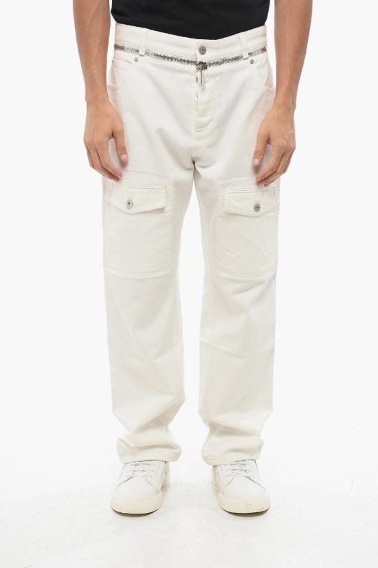  발망 데님 팬츠 AH0MI045DB690FA White