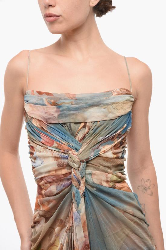  발망 롱 원피스 AF0RH035JG04SBI Multicolor - BALMAIN