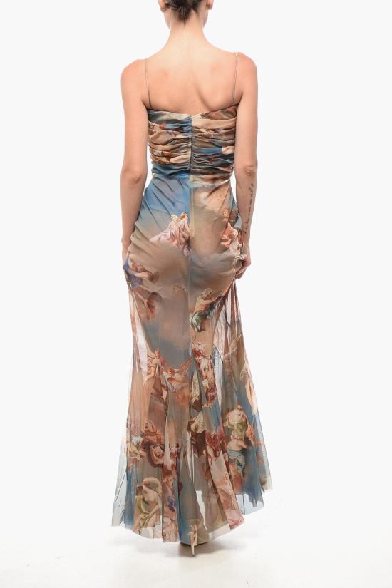  발망 롱 원피스 AF0RH035JG04SBI Multicolor - BALMAIN