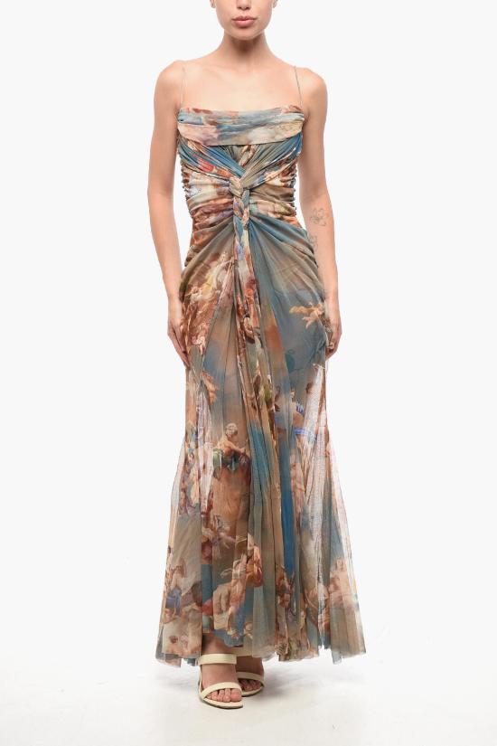  발망 롱 원피스 AF0RH035JG04SBI Multicolor