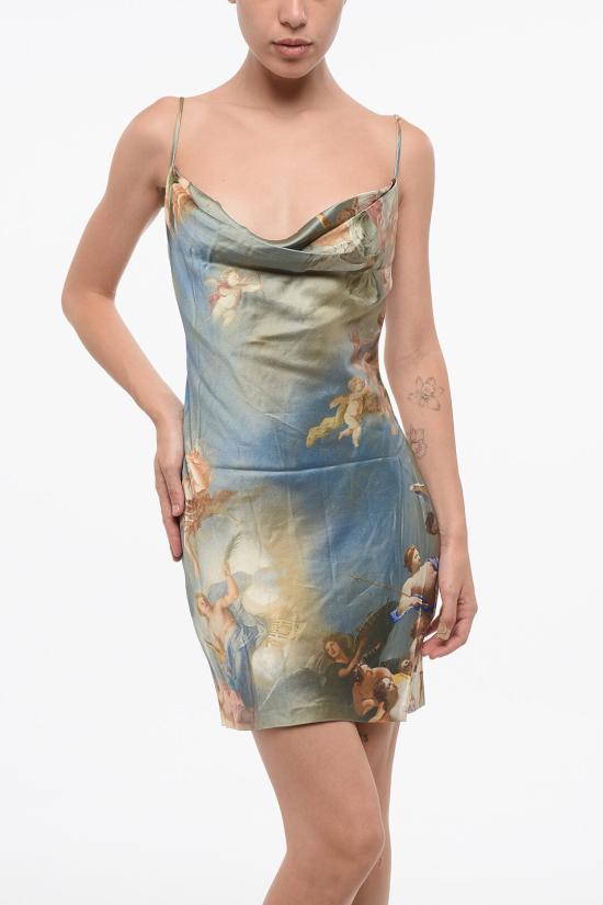  발망 숏 원피스 AF0R2220VD14SBI Multicolor - BALMAIN