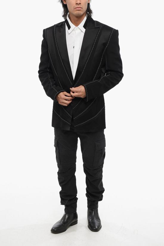  발망 수트 자켓 AH1SI340MB010PA Black - BALMAIN