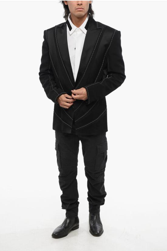  발망 수트 자켓 AH1SI340MB010PA Black - BALMAIN