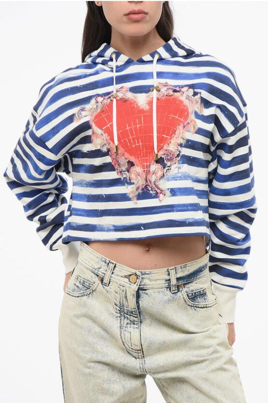  발망 후드 티셔츠 AF4JP033GC64GMC Bianco Blu