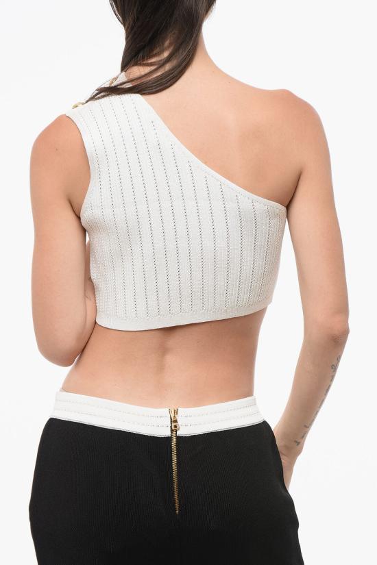  발망 민소매 티셔츠 AF0AA265KE180FA White - BALMAIN