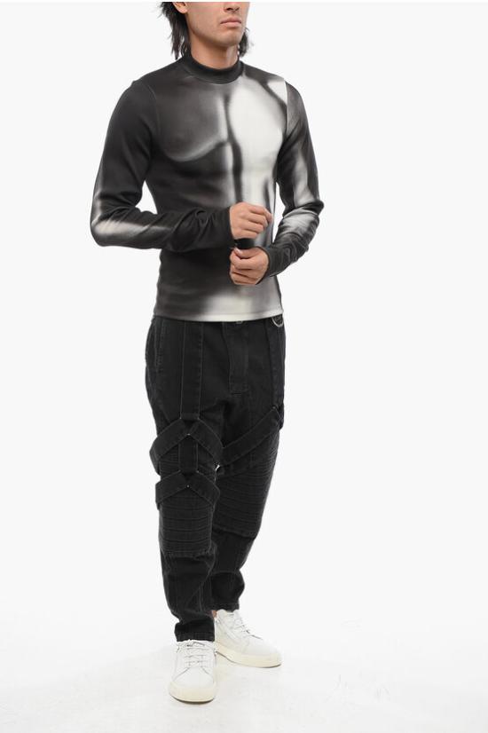  발망 스웨터 YH0AR185GC18EAB Nero Grigio - BALMAIN