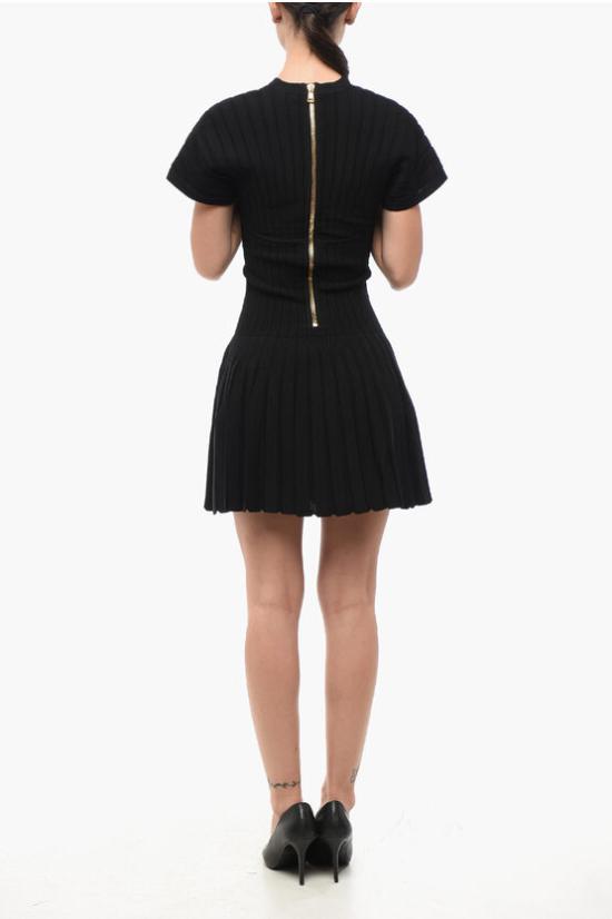  발망 숏 원피스 YF0R7085KD040PA Black - BALMAIN