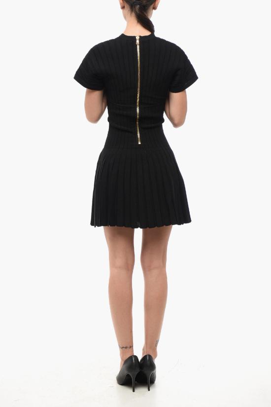  발망 숏 원피스 YF0R7085KD040PA Black - BALMAIN