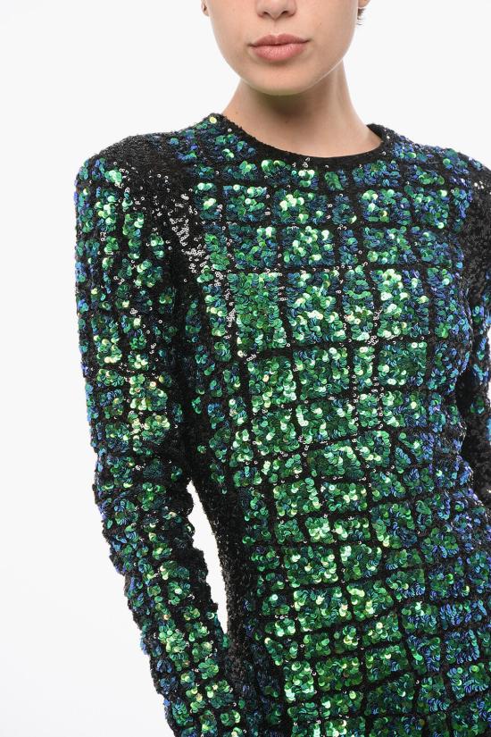  발망 숏 원피스 AF1R9335PB537CZ Multicolor - BALMAIN