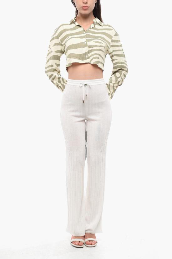  발망 스트레이트 팬츠 YF2PQ032KD120FA White - BALMAIN