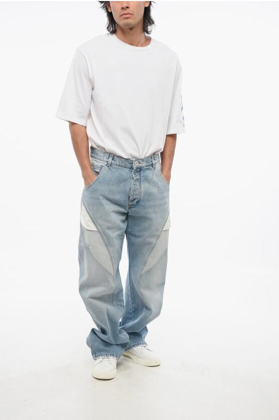  발망 데님 팬츠 AH1ML075DC996FF Blue - BALMAIN