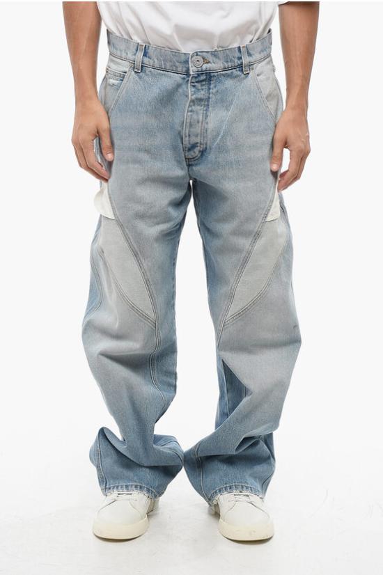  발망 데님 팬츠 AH1ML075DC996FF Blue