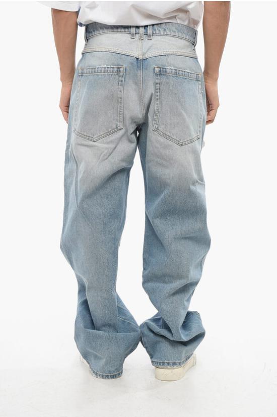  발망 데님 팬츠 AH1ML075DC996FF Blue - BALMAIN