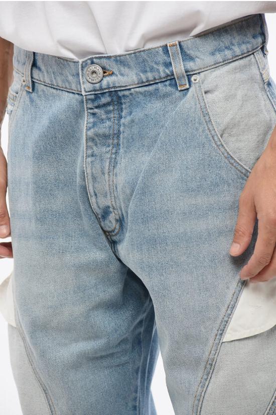  발망 데님 팬츠 AH1ML075DC996FF Blue - BALMAIN