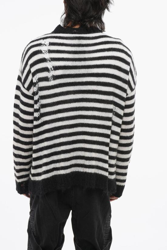  발망 스웨터 YU1KE03563KCEAB Black White - BALMAIN