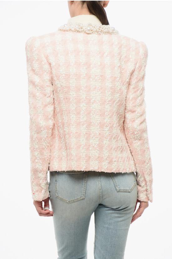  발망 수트 자켓 YF1SK065PB20GGF Pink - BALMAIN