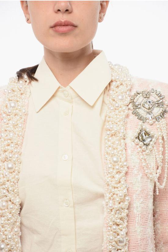  발망 수트 자켓 YF1SK065PB20GGF Pink - BALMAIN