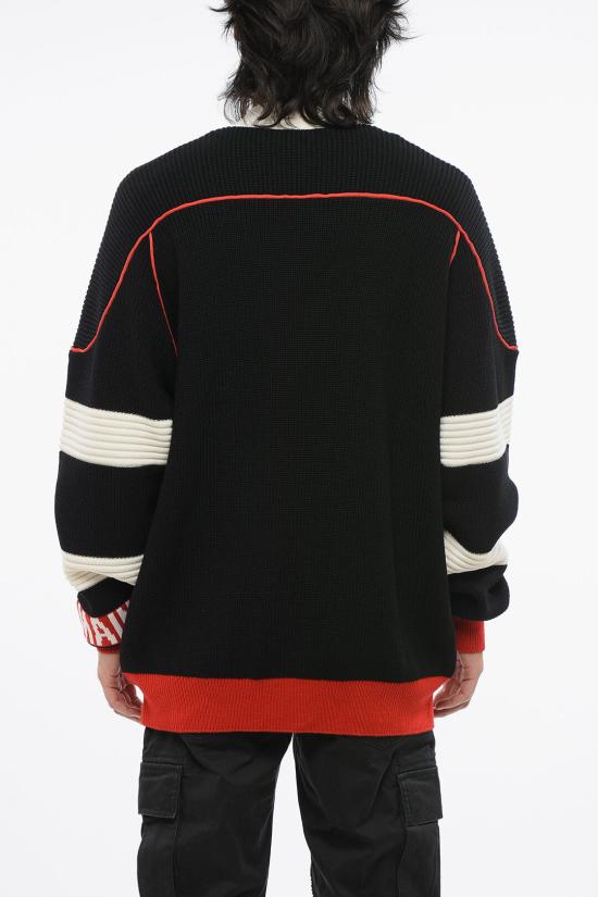  발망 가디건 YH1KL035KC07EBE Red - BALMAIN