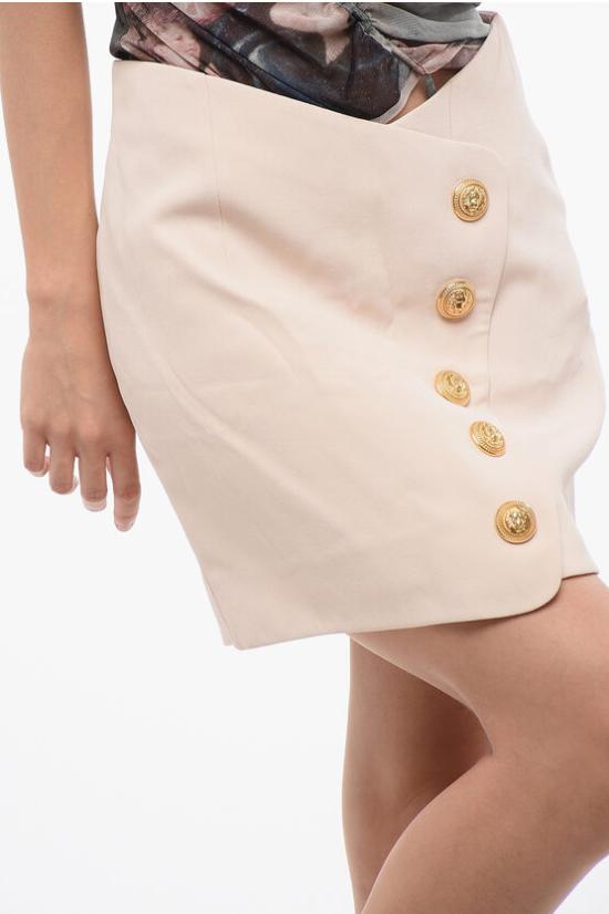  발망 숏 스커트 YF1LB520VB004AN Pink - BALMAIN