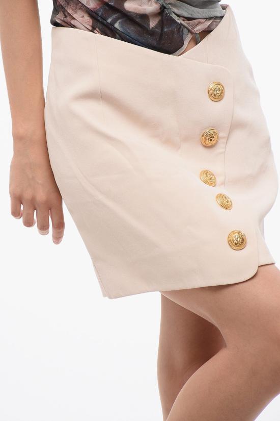  발망 숏 스커트 YF1LB520VB004AN Pink - BALMAIN