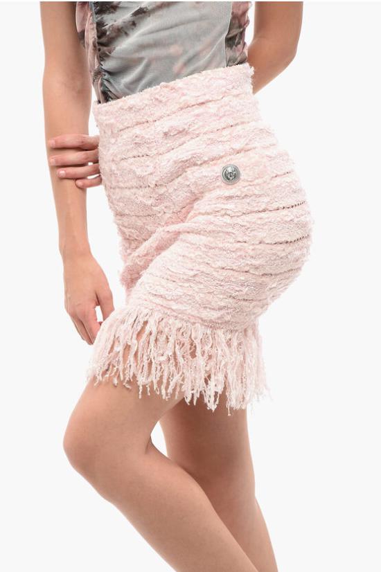  발망 숏 스커트 YF1LB059KC134AO Pink - BALMAIN