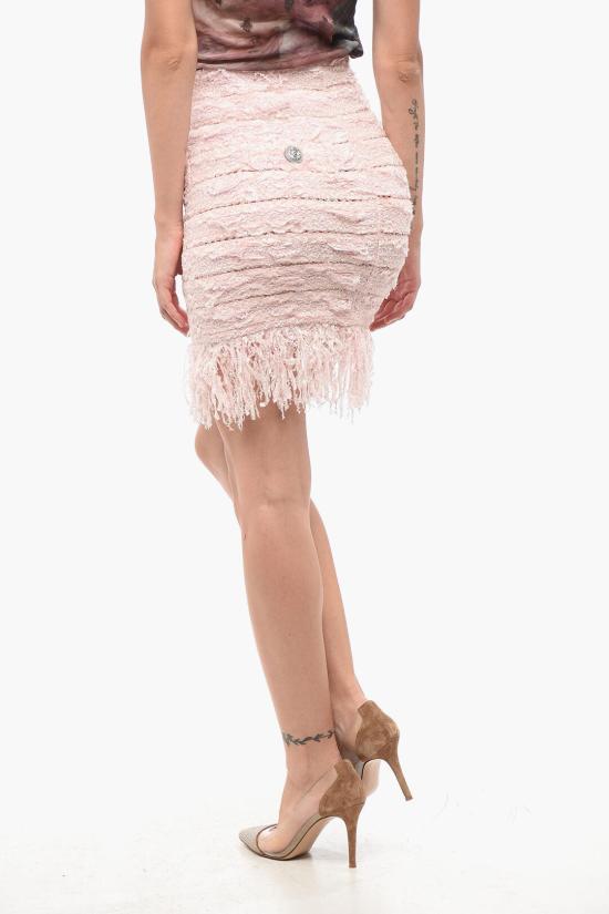  발망 숏 스커트 YF1LB059KC134AO Pink - BALMAIN