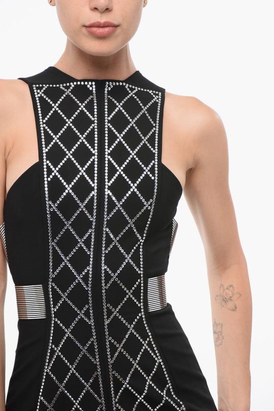  발망 숏 원피스 YF0R3076PB360PA Black - BALMAIN