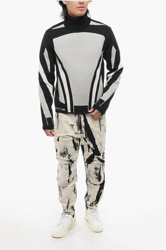  발망 터틀넥 YH0KH000KD08EEE Nero Grigio - BALMAIN