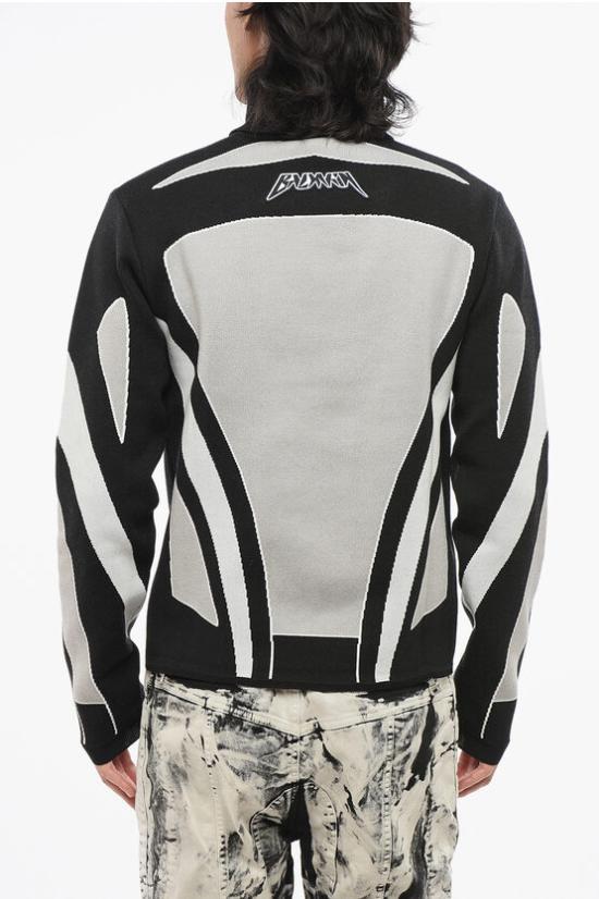  발망 터틀넥 YH0KH000KD08EEE Nero Grigio - BALMAIN